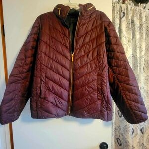 Michael Kors burgundy coat
